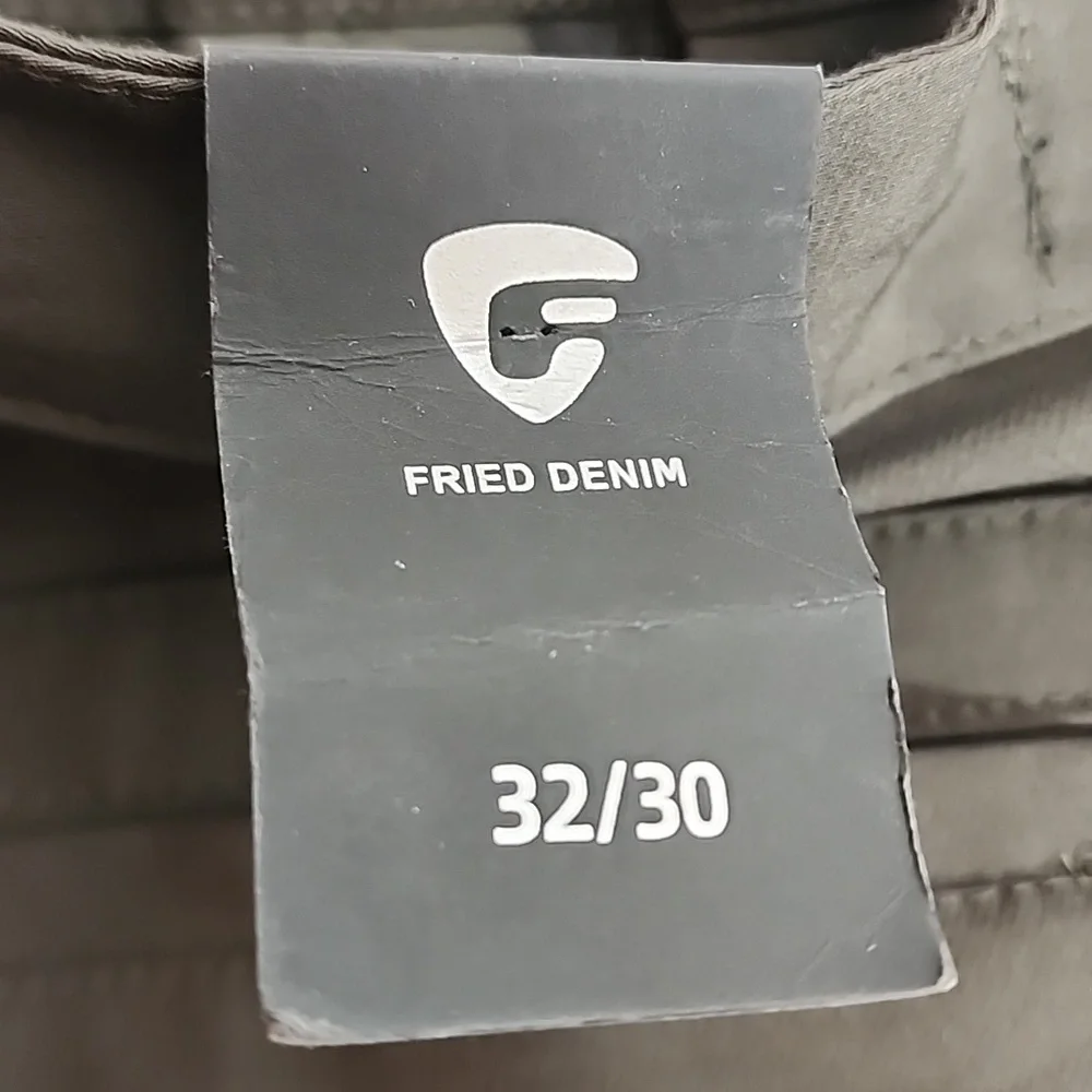 Fried Denim Dark Gray/green Sz 32/39 Cargo Jogger Pants